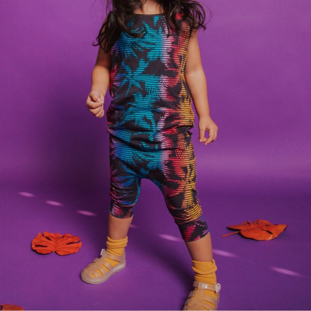 VEUC Rags capri romper 6-12 months Neon Trees